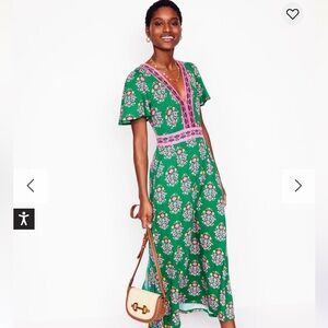 Boden Ellie Flutter Maxi Tea Dress